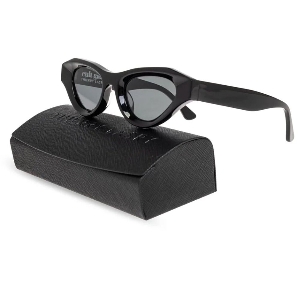 CULT GAIA X THIERRY LASRY Jaya 49mm Cat Eye Sunglasses Black
